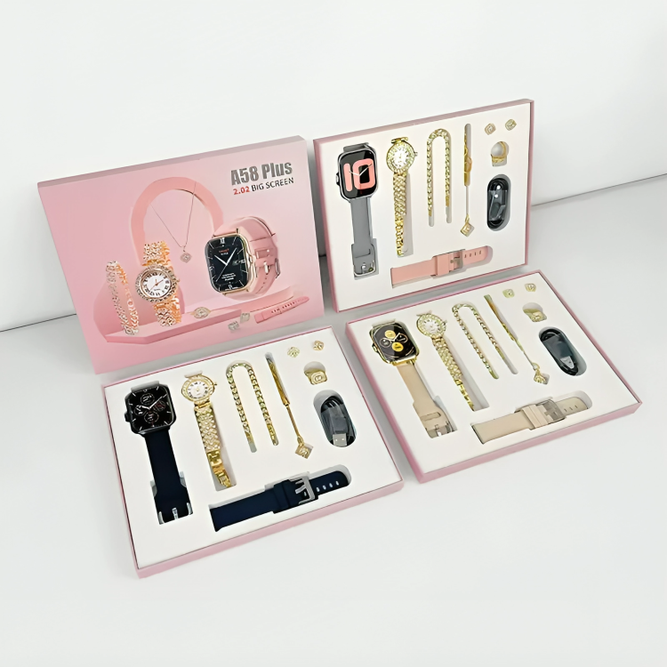 ⌚💎 A89 Plus Smart Watch with Analog Combo