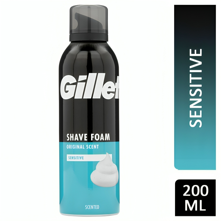 Gillette Saving Foam (Regular,Sensitive,Menthol) 198(200ml)