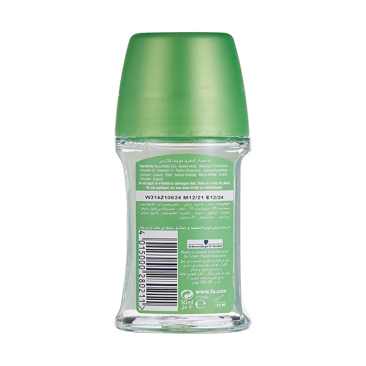 Fa Caribbean Lemon Anti-Perspirant Roll On,50ml