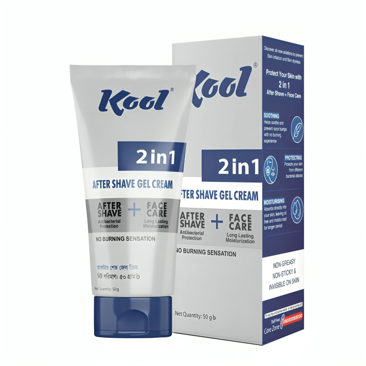Kool 2 in 1 After Shave Gel Cream 50 gm
