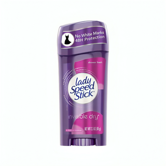 65 gm Lady speed stick shower fresh invisible dry power deodorant International USA product used for female