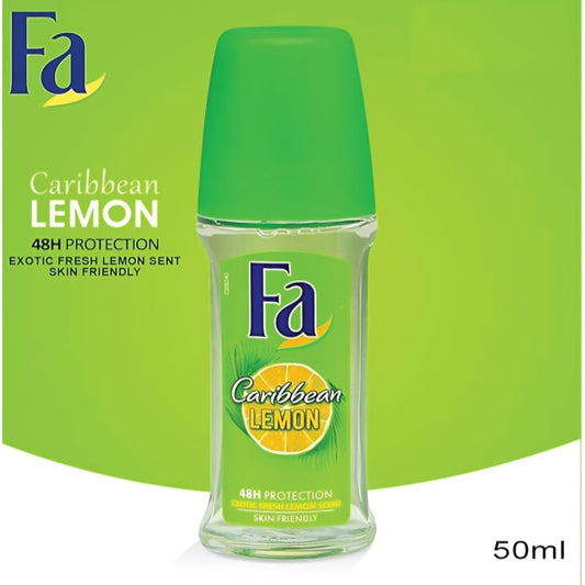 Fa Caribbean Lemon Anti-Perspirant Roll On,50ml