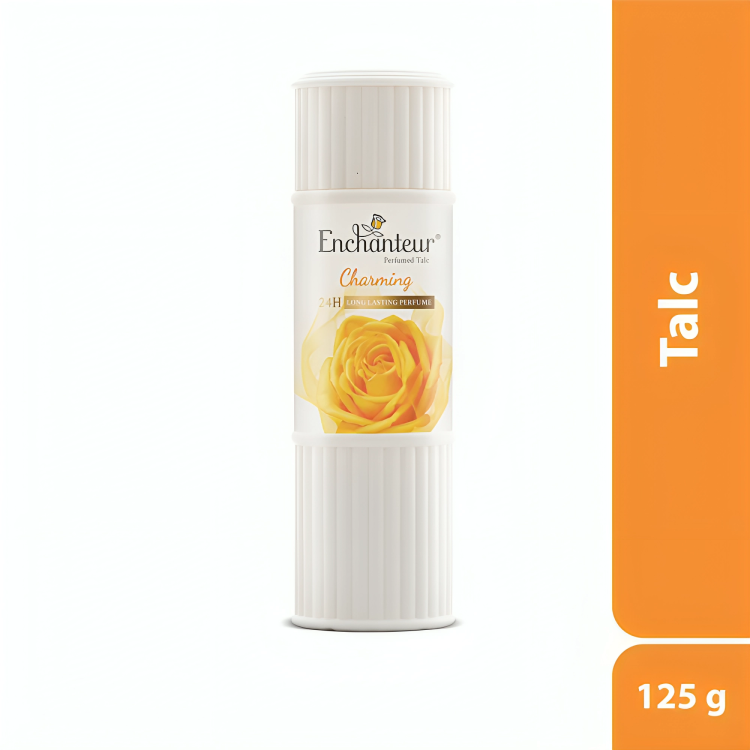 Enchanteur Charming Perfumed Talc 125g – 24H Long-Lasting Fragrance