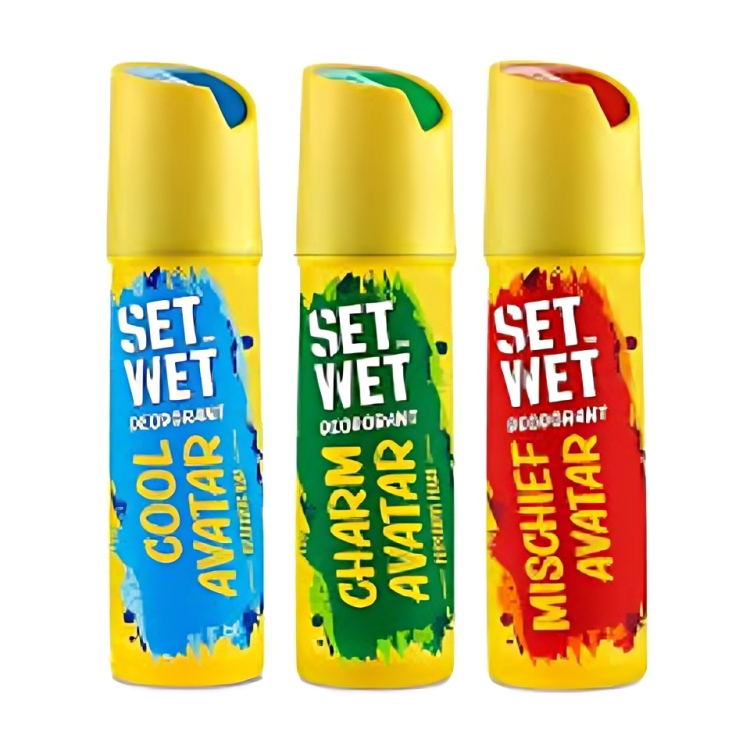 SET WET - Deodorant Spray Perfume Charm Avatar for men - 150ml