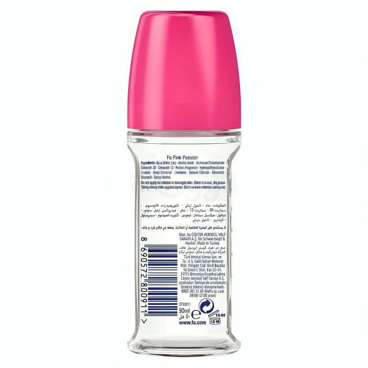 Fa Pink Passion Roll On For Women,50 mL