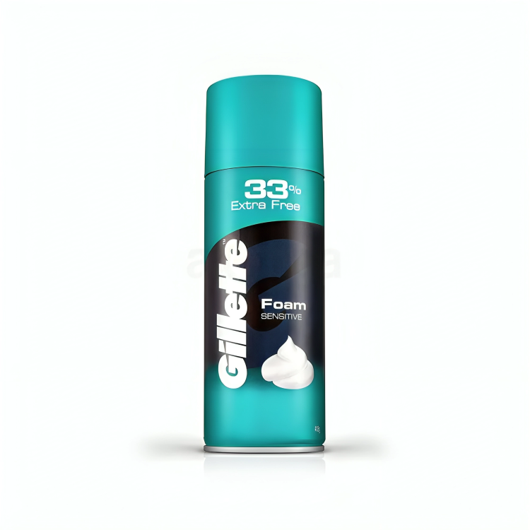Gillette Saving Foam (Regular,Sensitive) 418g