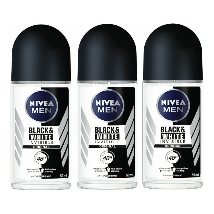 NIVEA Men Black & White Roll-On – 50ml