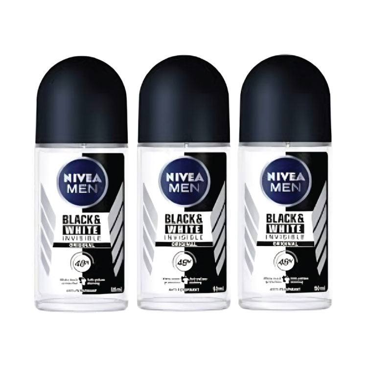 Nivea Men 5in1 Black & White Invisible Original Fresh 48H Anti-Perspirant Deodorant Roll-on