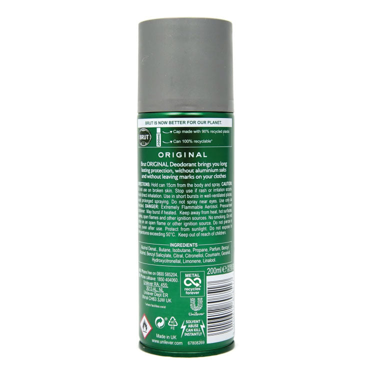 BRUT Original Deodorant Spray - 200ml